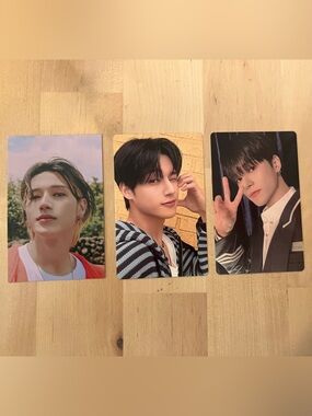 Set of 3 OFFICIAL Wooyoung of Ateez photocards
